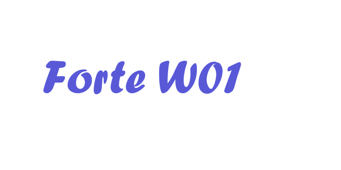 Forte W01 Font