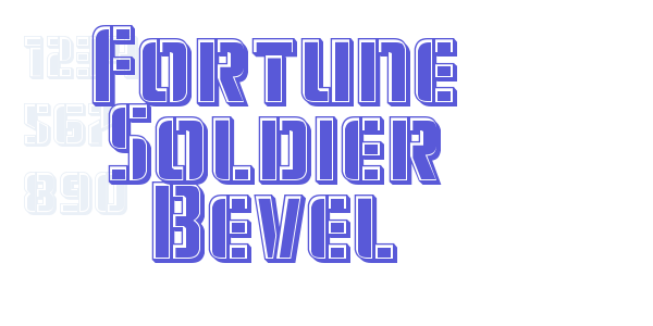 Fortune Soldier Bevel font free