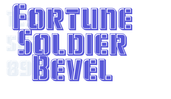 Fortune Soldier Bevel font free