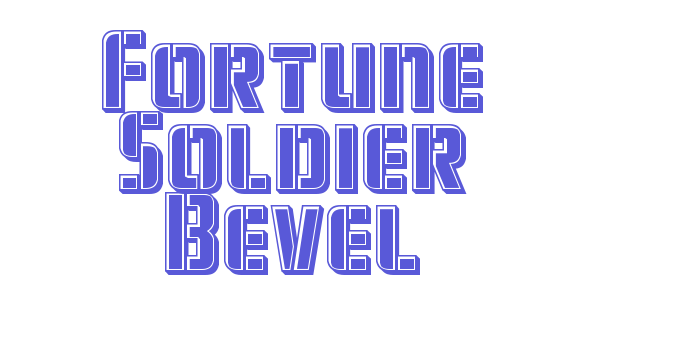 Fortune Soldier Bevel Font Download