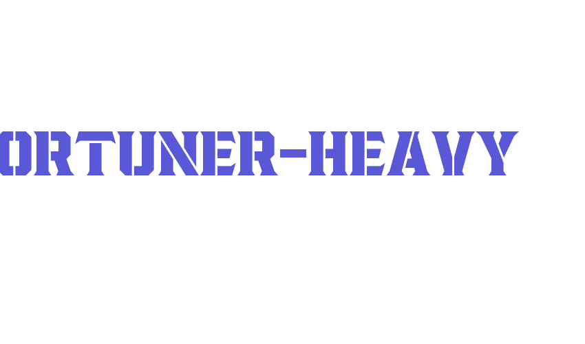 Fortuner-Heavy Font Download