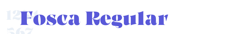 Fosca Regular font