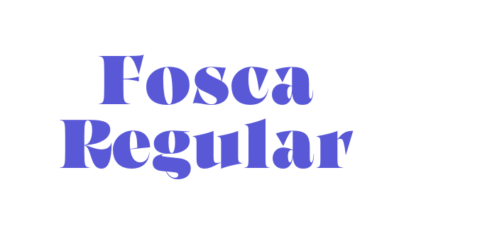 Fosca Regular Font