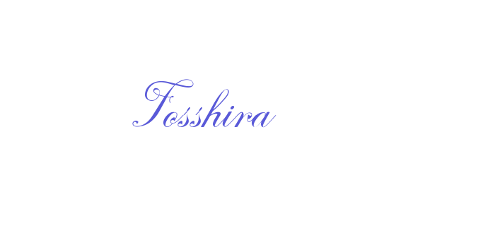 Fosshira Font Download