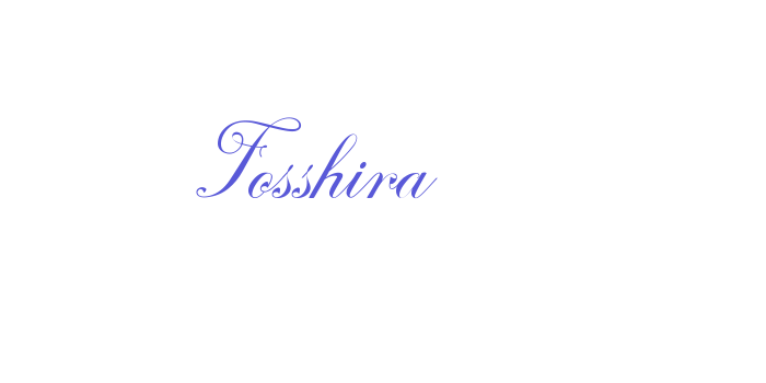 Fosshira Font