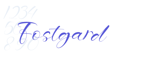 Fostgard font free