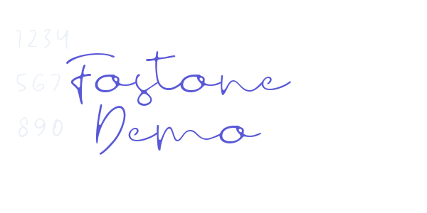 Fostone Demo font free