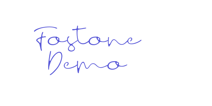 Fostone Demo Font Download