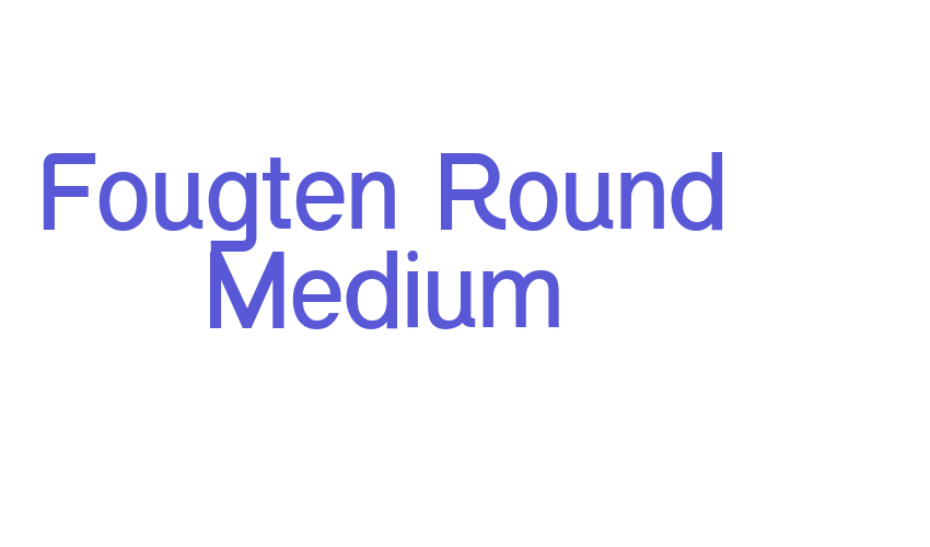 Fougten Round Medium Font