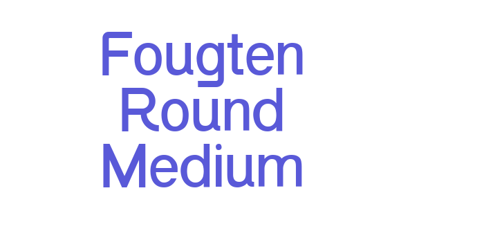 Fougten Round Medium Font Download