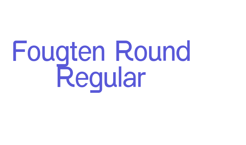 Fougten Round Regular Font