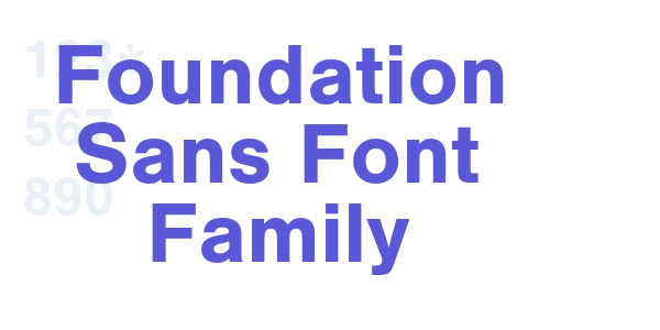 Foundation Sans Font Family font free