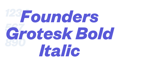 Founders Grotesk Bold Italic font free