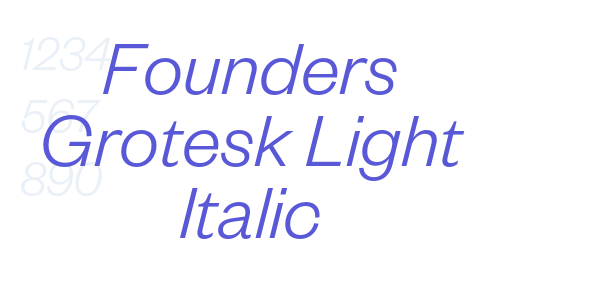 Founders Grotesk Light Italic font free