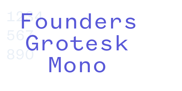 Founders Grotesk Mono font free