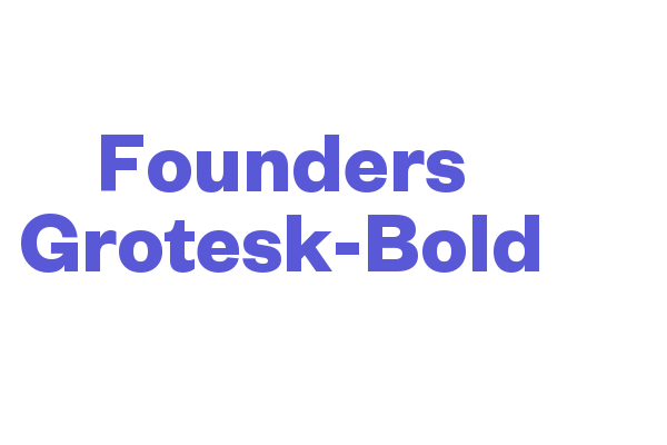 Founders Grotesk-Bold Font