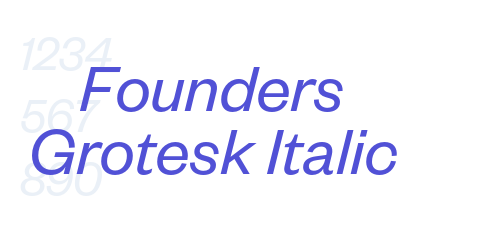 Founders Grotesk Italic-font-download