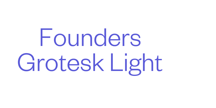 Founders Grotesk Light Font Download