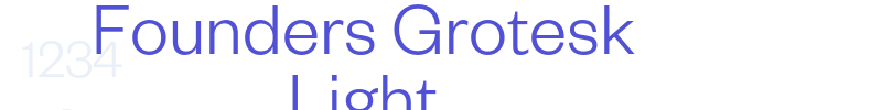 Founders Grotesk Light-font