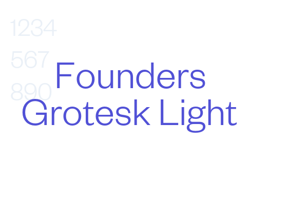 Founders Grotesk Light