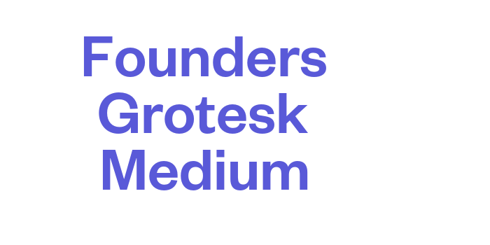 Founders Grotesk Medium Font Download