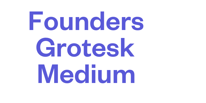 Founders Grotesk Medium Font