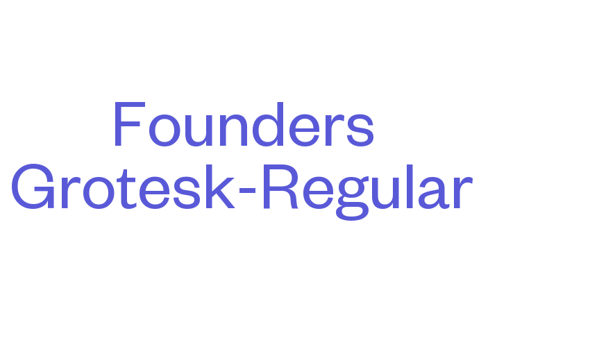 Founders Grotesk-Regular Font Download