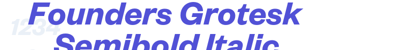 Founders Grotesk Semibold Italic-font
