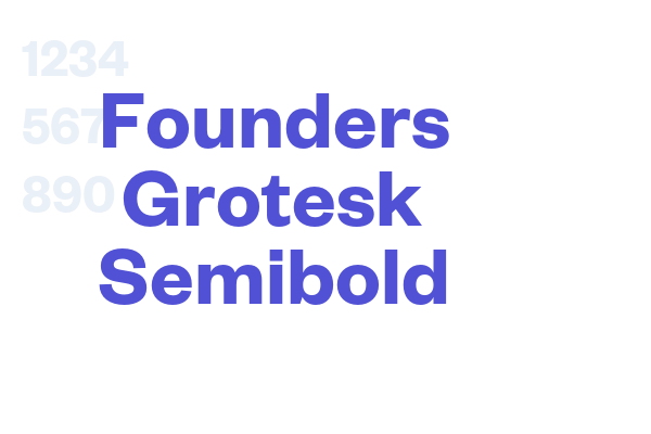 Founders Grotesk Semibold