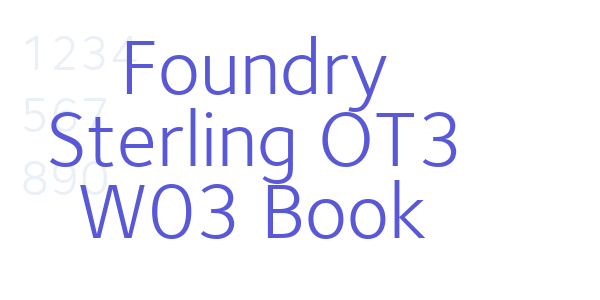 Foundry Sterling OT3 W03 Book font free