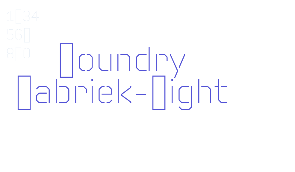 Foundry Fabriek-Light-font-download