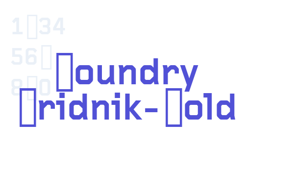 Foundry Gridnik-Bold Font Download