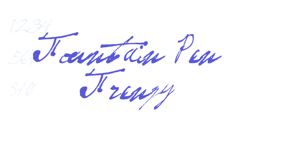 Fountain Pen Frenzy font free