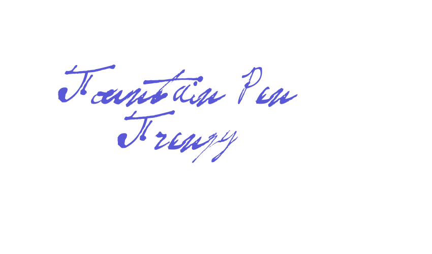 Fountain Pen Frenzy Font Download