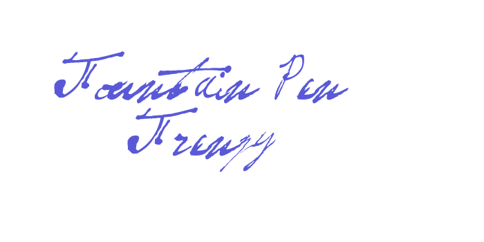 Fountain Pen Frenzy Font Download