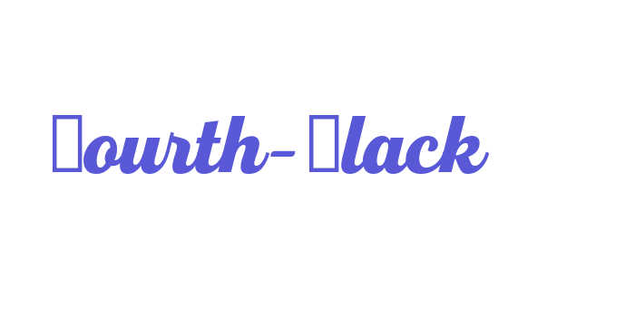 Fourth-Black Font Download