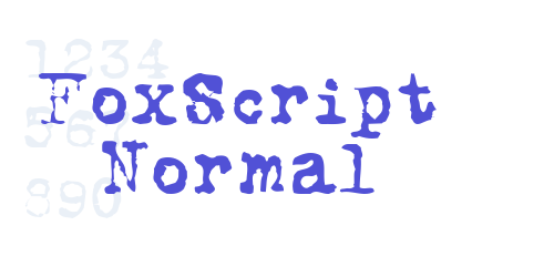 FoxScript Normal-font-download
