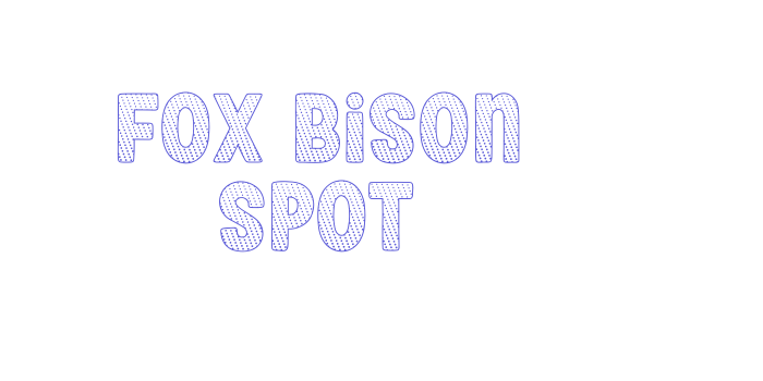 Fox Bison Spot Font Download