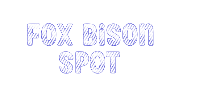 Fox Bison Spot Font