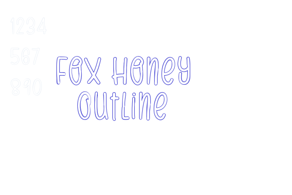 Fox Honey Outline