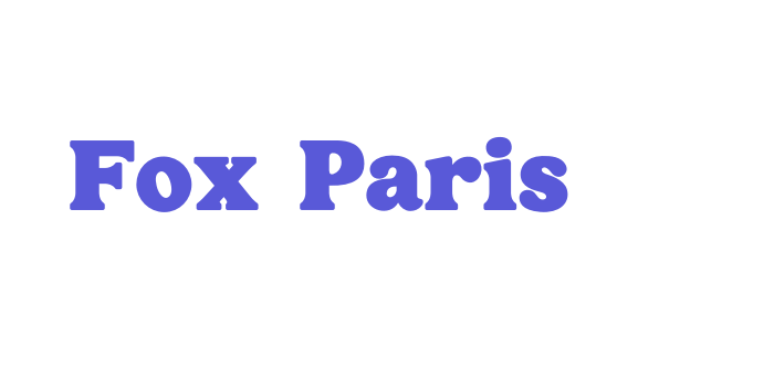 Fox Paris Font Download