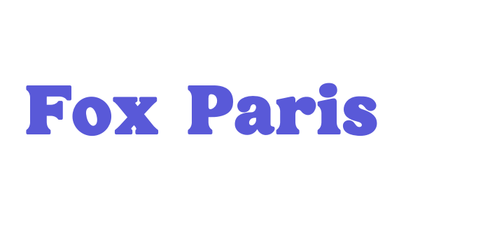 Fox Paris Font