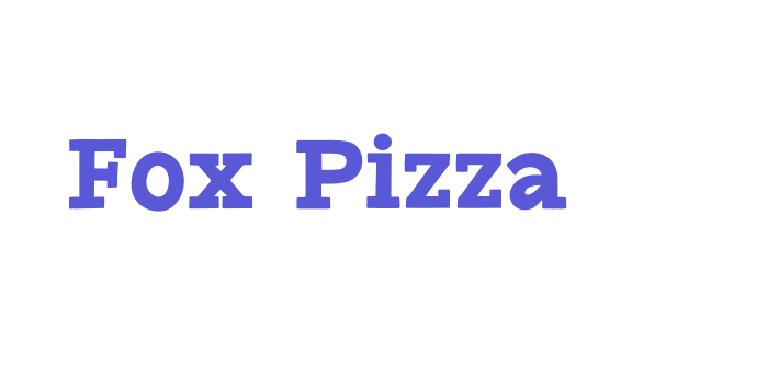 Fox Pizza Font Download