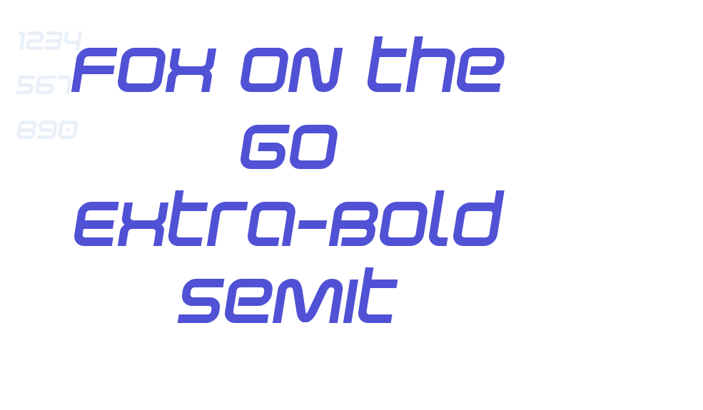 Fox on the Go Extra-Bold SemIt-font-download