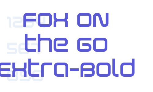 Fox on the Go Extra-Bold Font Download