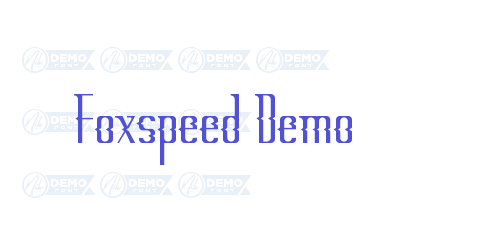 Foxspeed Demo-font-download