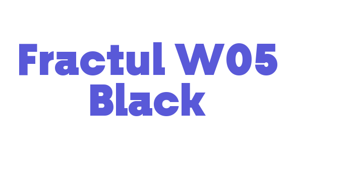 Fractul W05 Black Font Download