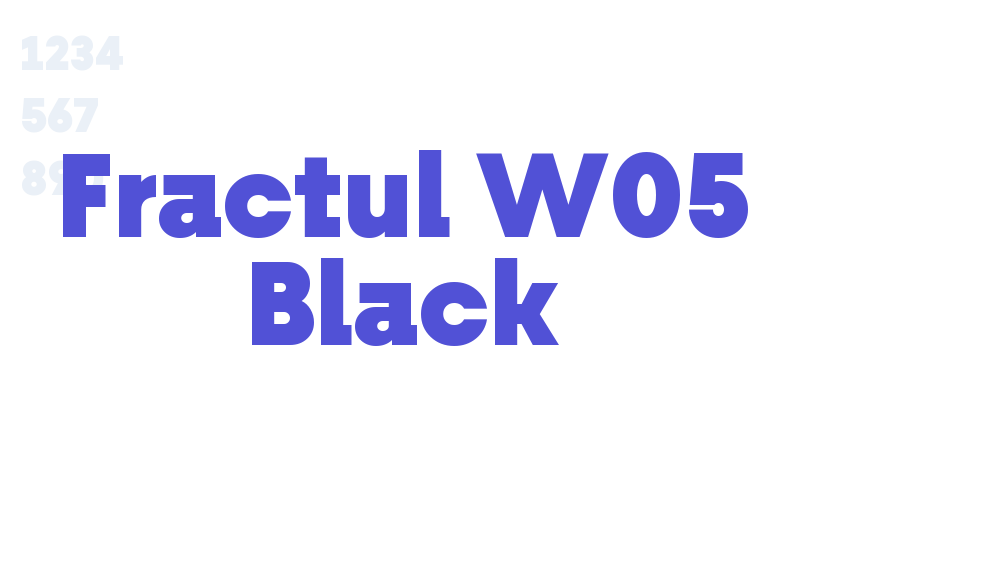 Fractul W05 Black-font-download