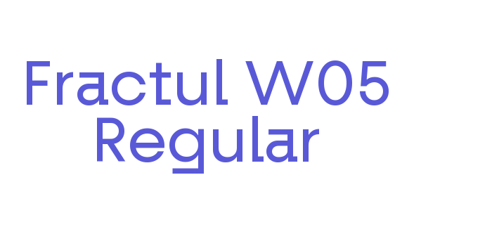 Fractul W05 Regular Font Download