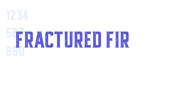 Fractured Fir font free